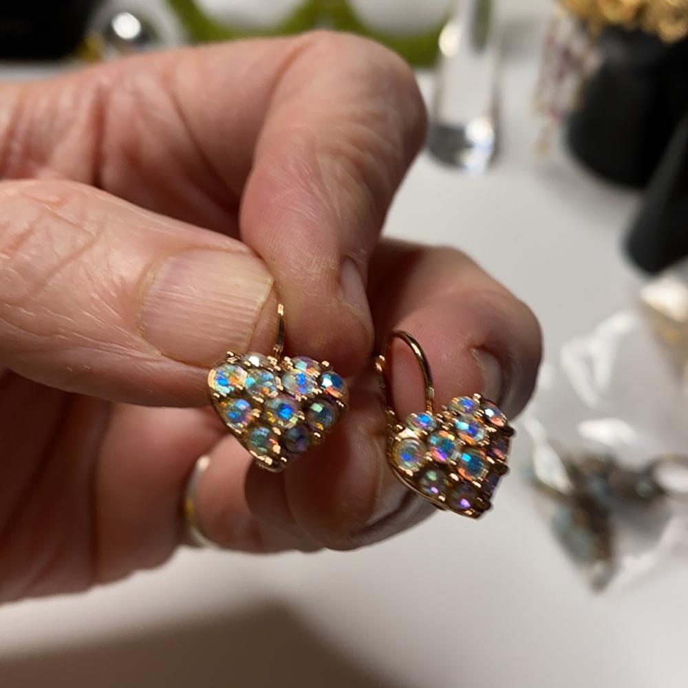 VTG Kirk's Folly Hearts super sparkly - Picture 3 of 4